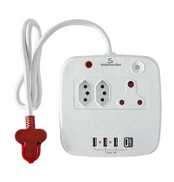 Smartsocket Hub Usb Surge Ith 5 Ampw
