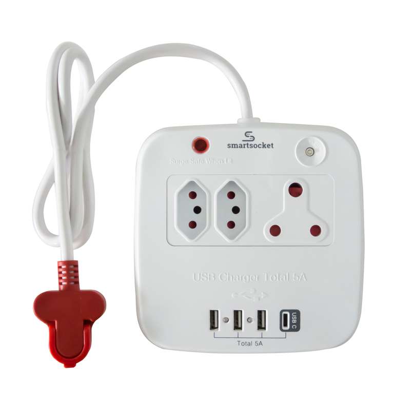 Smartsocket Hub Usb Surge Ith 5 Ampw