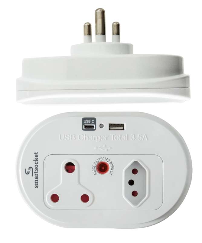 Smartsocket Adaptor Surge 1 X16 A 1 X5 A+Usb