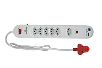 Smartsocket Multiplug 6 Way 3.5 A Usbsurge