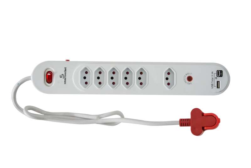 Smartsocket Multiplug 6 Way 3.5 A Usbsurge