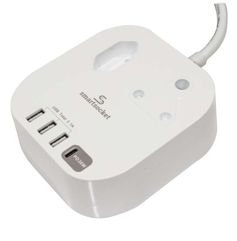 Smartsocket Power Hub 3.1 A Usb+Power Del