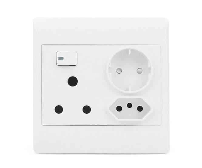 Socket 1x16 A 1x Brazil 1x Schuko 4x4 Sti 1087
