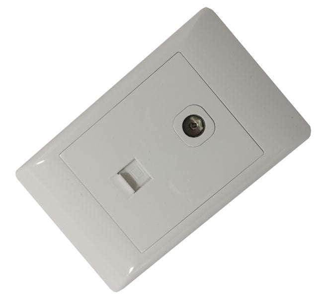 Tv And Rj45 Computer Wall Socket 4 X2 Sti 1290