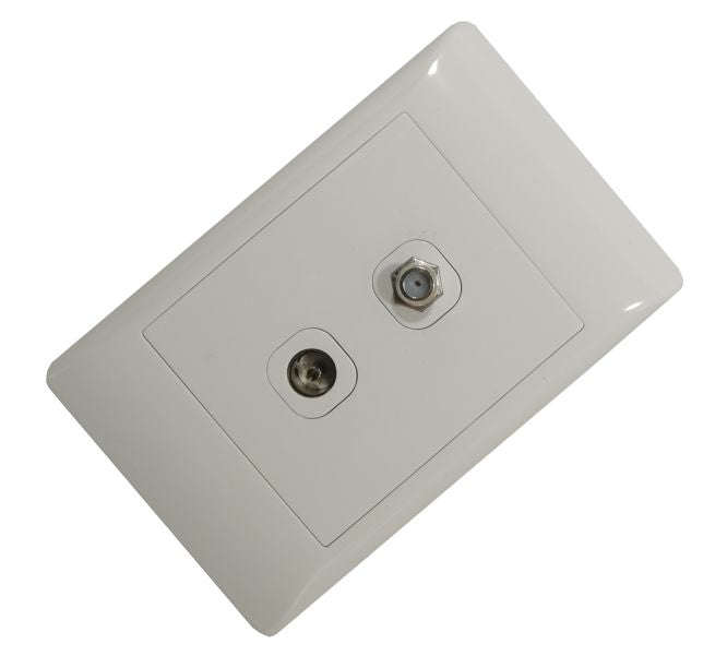 Tv+Satelite Socket 4x2 Sti 1295