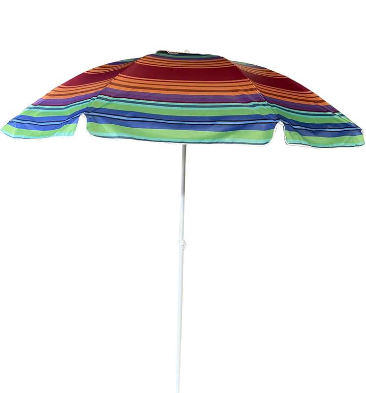 Beach Umbrella Silver Coated 256cm