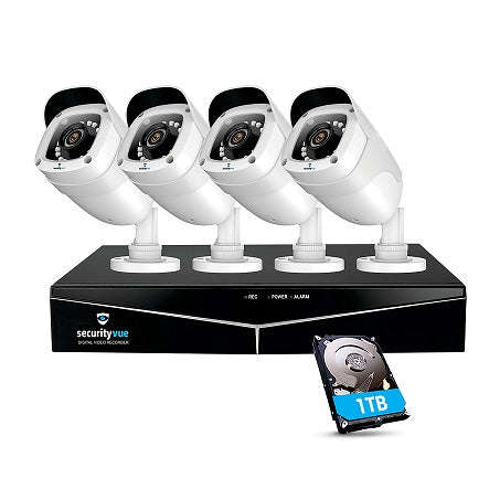Securityvue Cctv System + Camerax4 1080 P