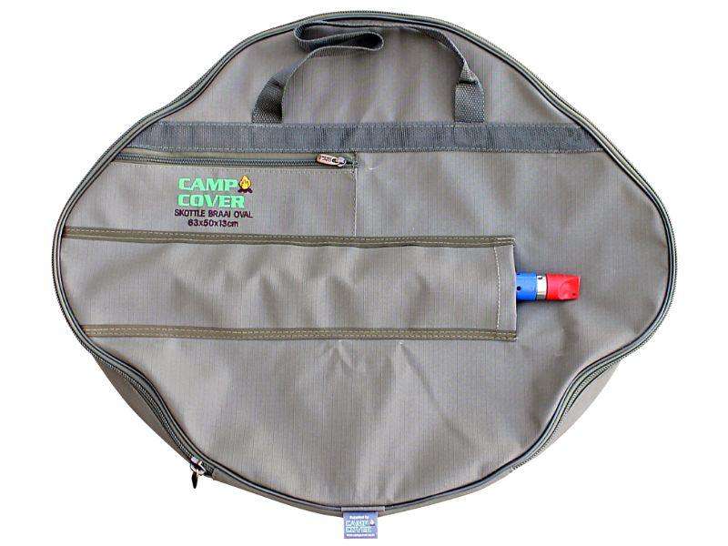 Camp Cover Skottel Braai Cover Ripstop Oval Shape Khaki