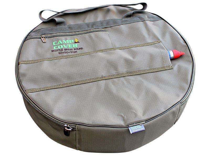 Camp Cover Skottel Braai Cover Ripstop Round Shape Khaki
