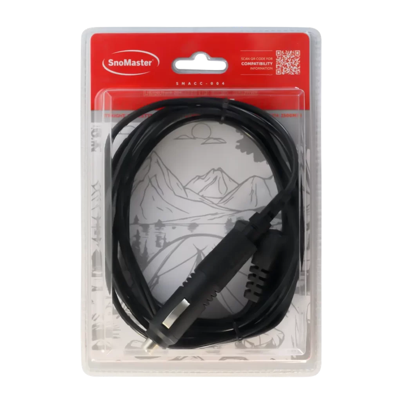 SnoMaster - Leisure Series (Plastic Range) 12V DC Cable With Straight Cigarette Lighter Plug (SMA...