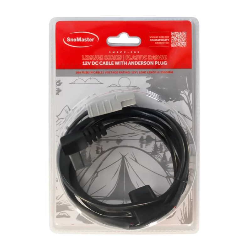 SnoMaster - Leisure Series (Plastic Range) 12V DC Cable With Anderson Plug (SMACC-005)