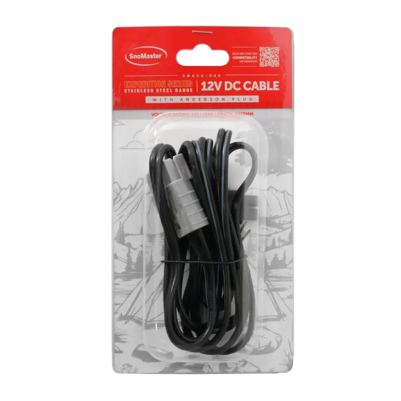 SnoMaster - Expedition Series (Stainless Steel Range) 12V DC Cable With Anderson Plug (SMACC-006)