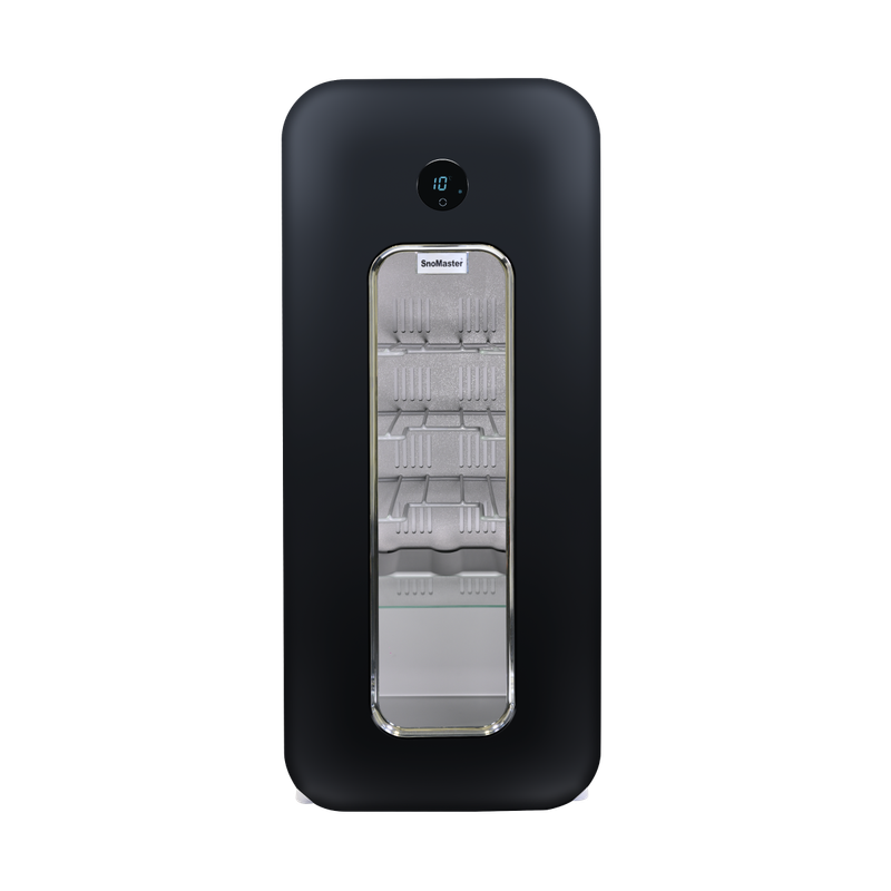 SnoMaster - 14 Bottle Single Zone Retro Wine Cooler - Black (VT-19RB)