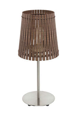 ***Sendero Table Lamp Brown Wood