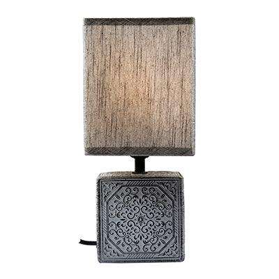 Maderia Table Lamp Black/Grey E27 1x40w