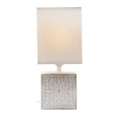 Maderia Table Lamp White/Brown