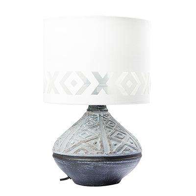 Bali Table Lamp Grey E27 1x40w