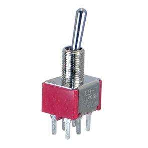 Mini Toggle Switch Dpdt On On Pcb T8011 Secq H Z54