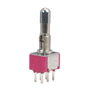 Mini Toggle Switch Dpdt On Off On Pcb T812 Blkcqehz5