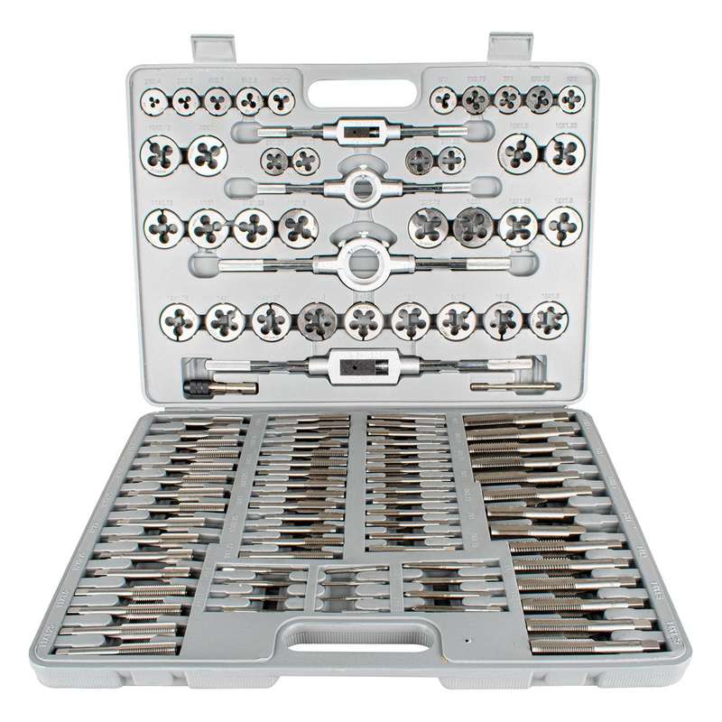Tap & Die Set 110 Pce Carbon Steel 2 18mm Blow Mould Case