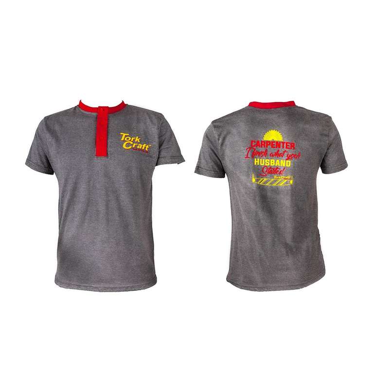 Tork Craft T Shirt Grey Large Carpenter
