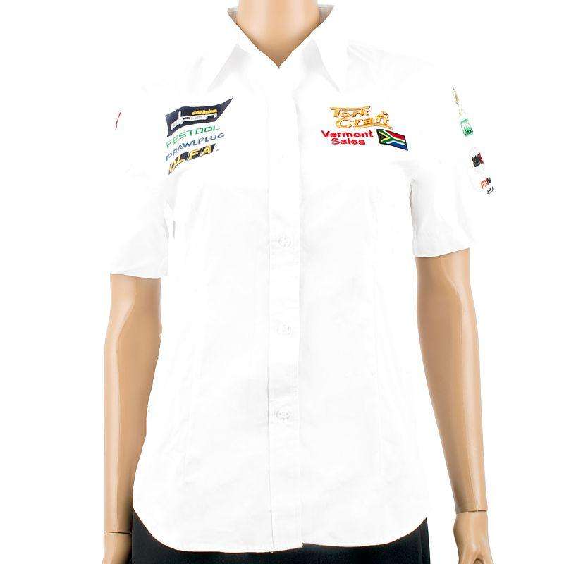 Ladies Blouse White 3/4 X Large