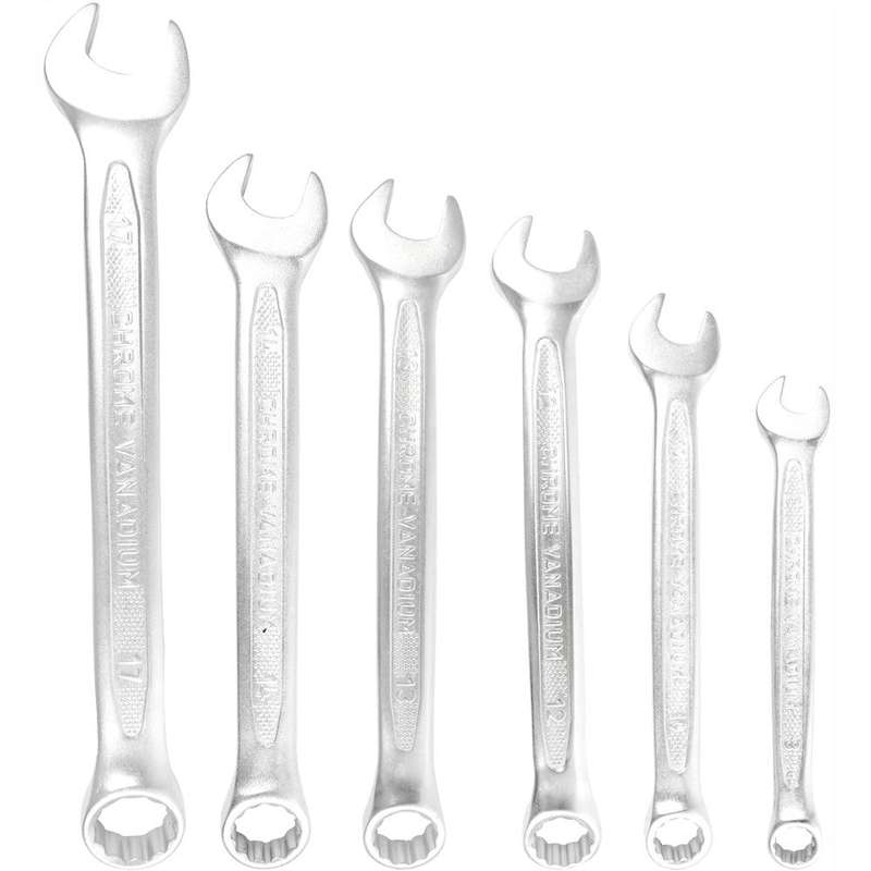 6 Pcs Combination Spanner Set 8 10 12 13 14 17 Mm