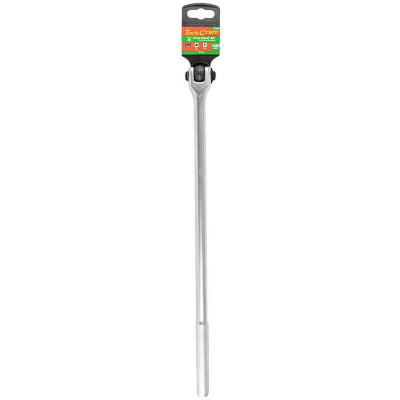 Power Bar 1/2' Drive 450 Mm Swivel Head Steel Handle