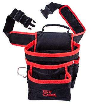Tool Pouch Nylon With Belt 5 Pocket + Loops