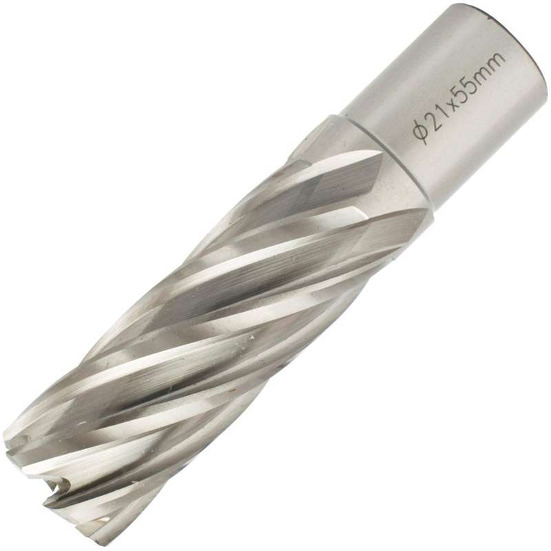 Annular Hole Cutter Hss 21 X 55 Mm Weld Shank 19.05 Mm