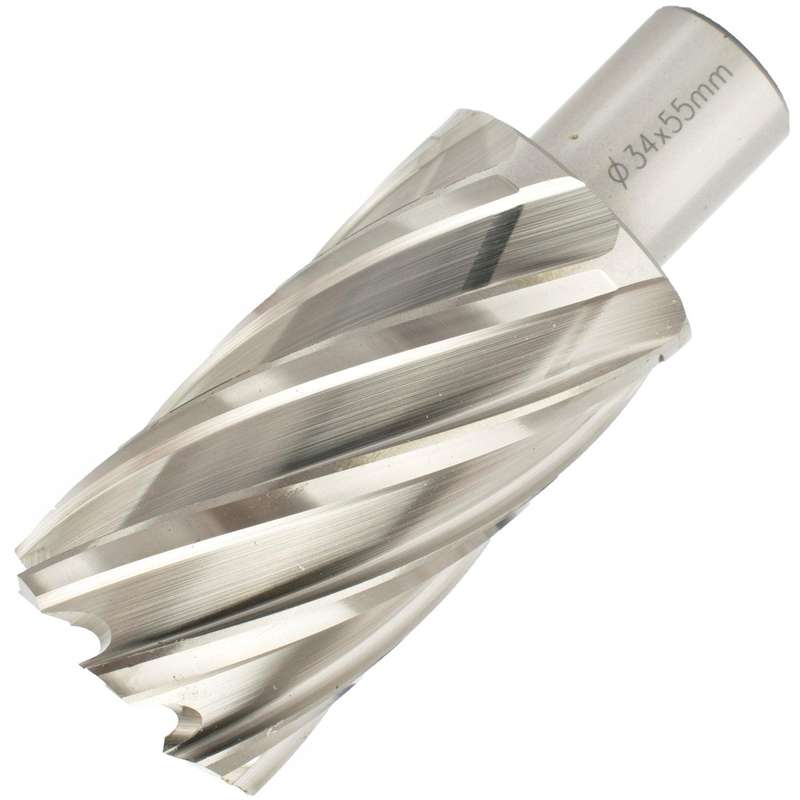Annular Hole Cutter Hss 34 X 55 Mm Weld Shank 19.05 Mm