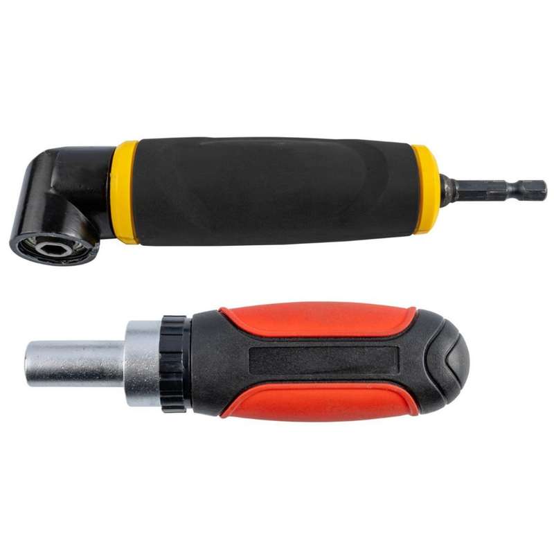 Angle Drive 1/4' Mf W/Ratchet Driver 6 Pc Bits