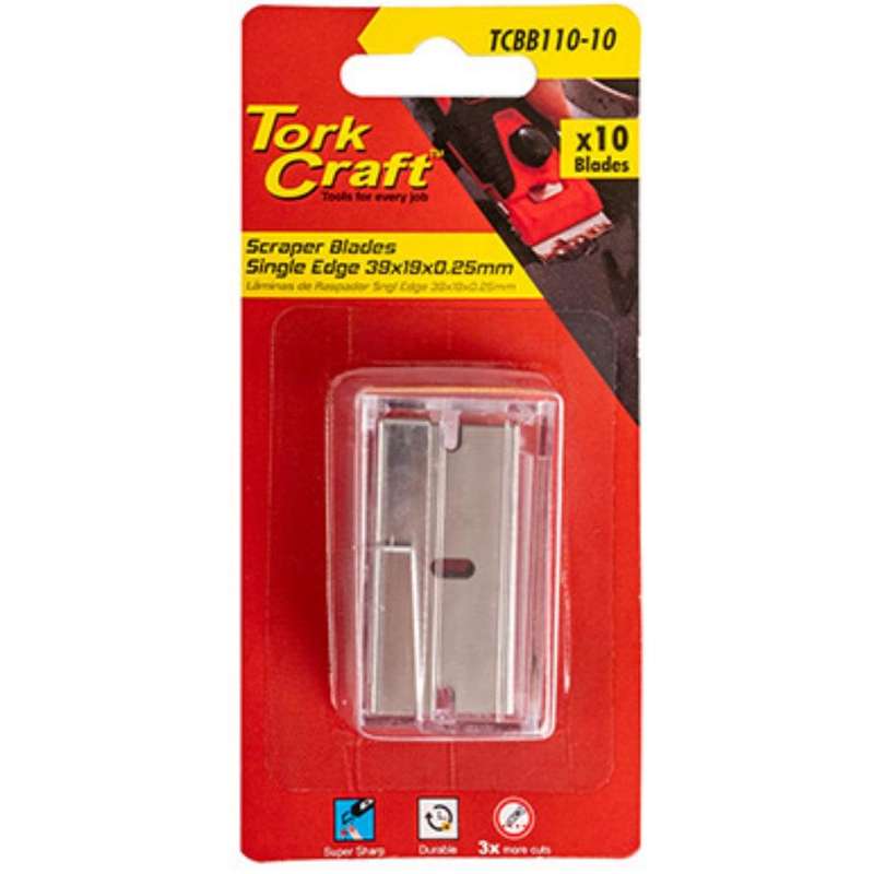 Scraper Blades Sngl Edge 39 Mm X 19 Mm X 0.25 Mm Sk5