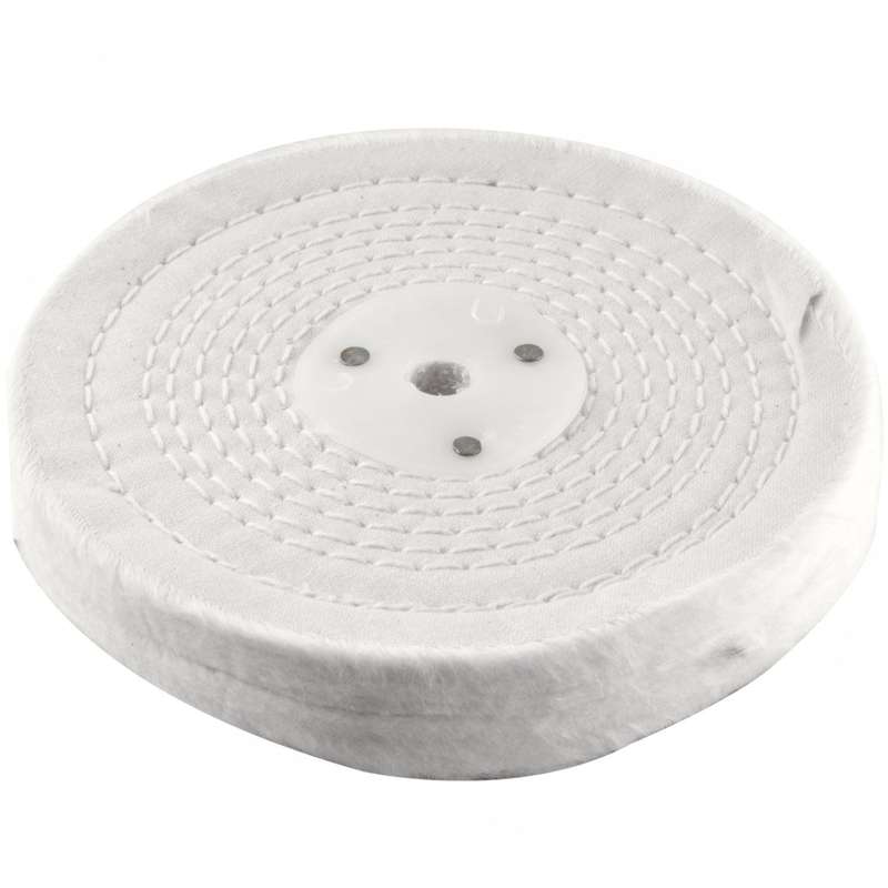 White Buff/Mop 150 Mm X 2 Section 20 Mm Thick