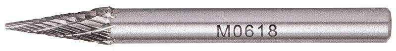 Rotary Burr Tungsten 6 X18 X6 Mm Conical Straight