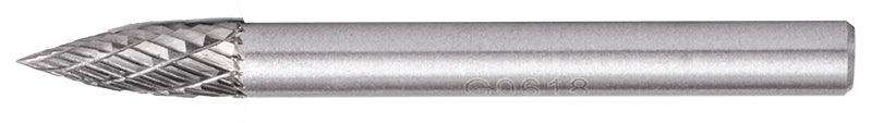 Rotary Burr Tungsten 6 X18 X6 Mm Conical Curve