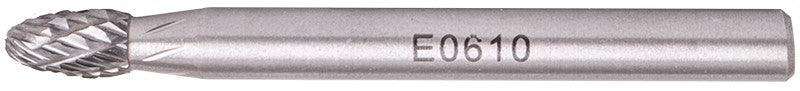 Rotary Burr Tungsten 6 X10 X6 Mm Rounded