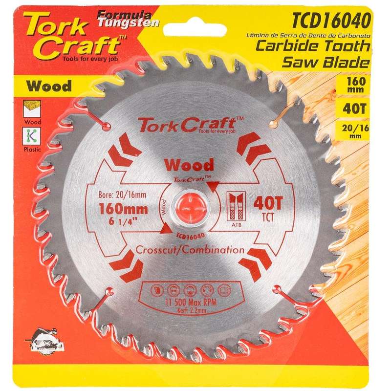 Blade Tct 160 X 40 T 20/16 General Purpose Combination