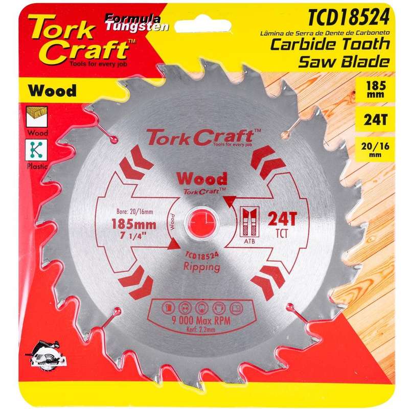 Blade Tct 185 X 24 T 20/16 General Purpose Rip