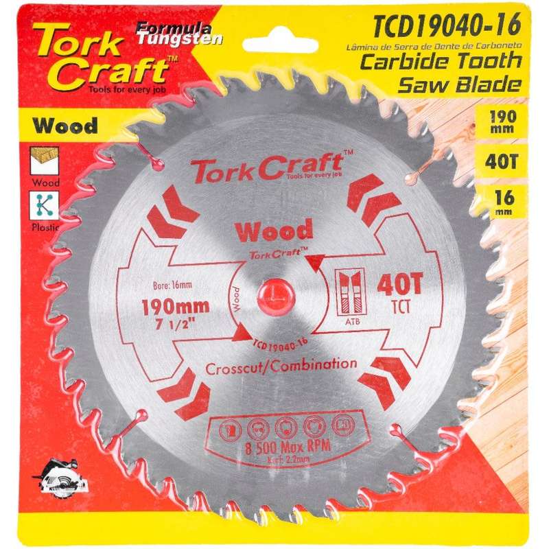 Blade 190 X 40 T 16 Mm General Purpose Combination