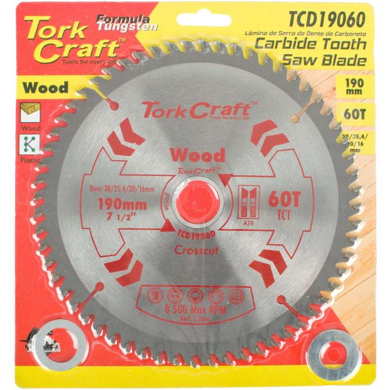 Blade Tct 190 X 60 T 30/20 General Purpose Cross Cut