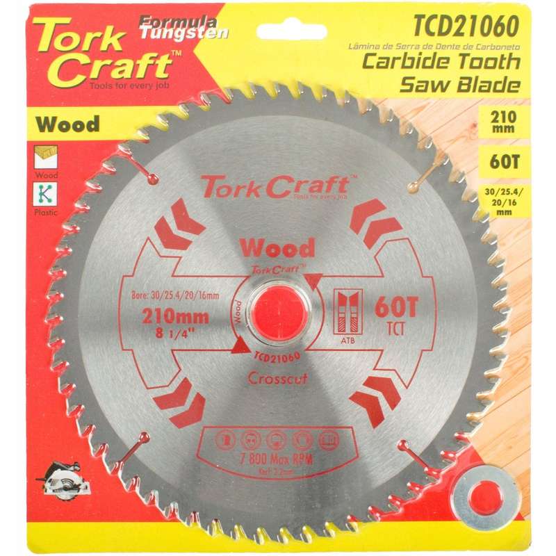 Blade Tct 210 X 60 T 30/1/20/16 General Purpose Cross Cut