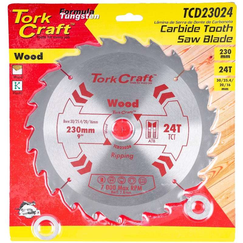 Blade Tct 230 X 24 T 30/1/20/16 General Purpose Rip