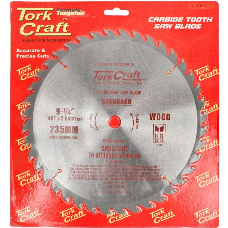 Blade Tct 235 X 40 T 16 Mm General Purpose Combination
