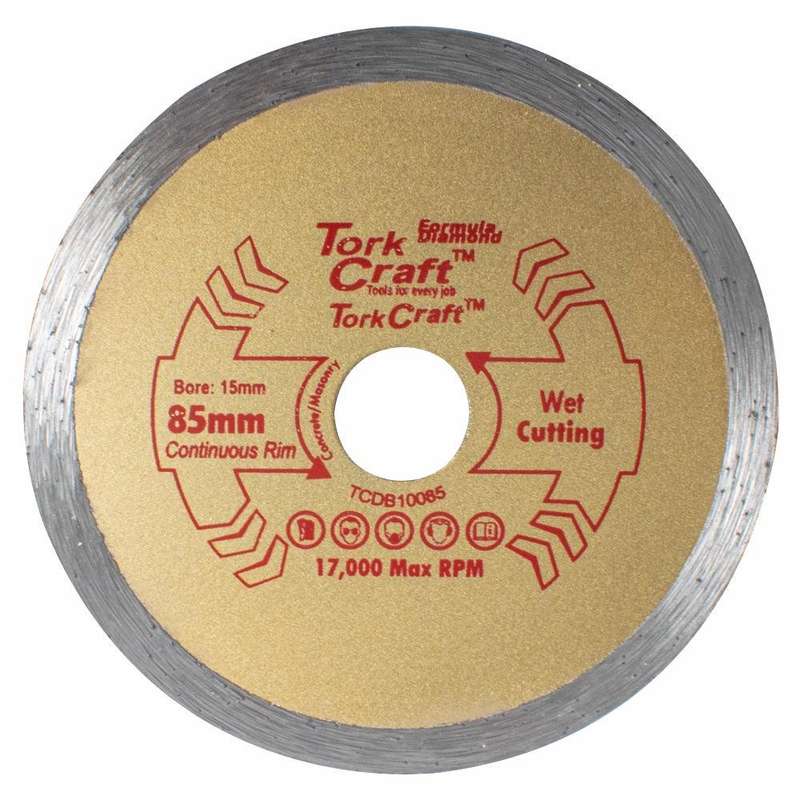 Diamond Blade 85 Mm X 15 Mm Cont. Rim Profesional