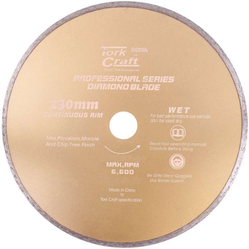 Diamond Blade Continues Thin Rim 230 X22.22 Mm