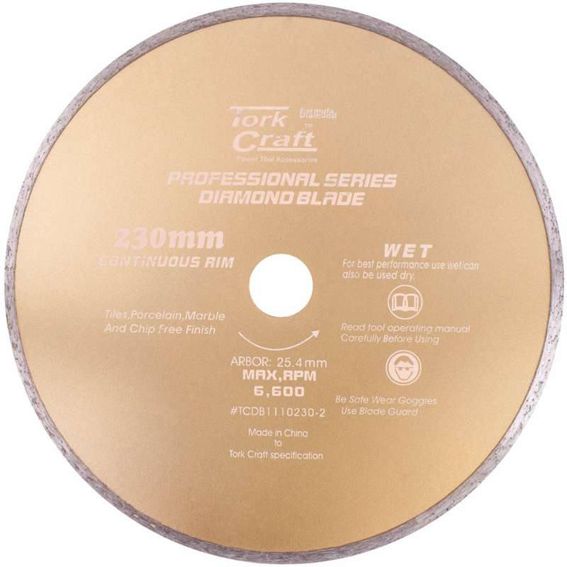 Diamond Blade 230 Mm X 22.22 Continues Rim