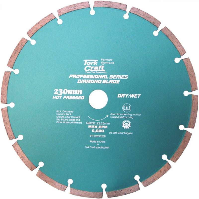 Diamond Blade 230 Mm Segmented Hot Pressed