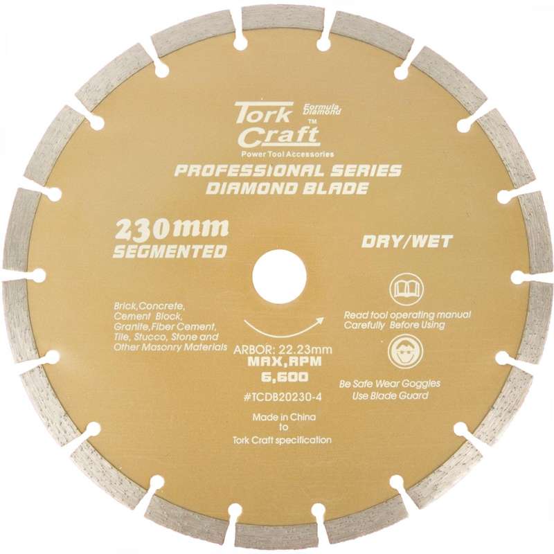 Diamond Blade 10 Mm Seg For Cutting Building Materials 230 Mm 22.23