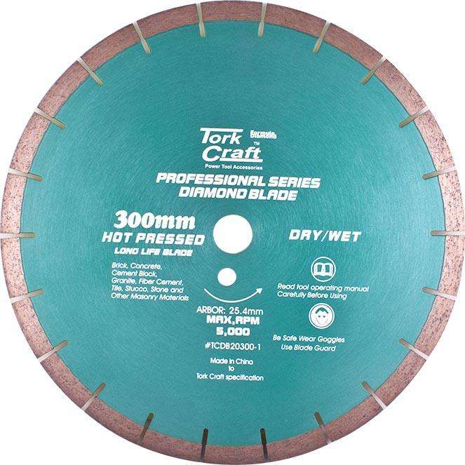Dia. Blade 300x12x25.4 Mm Gen. Purp. Hot Pressed Segmented
